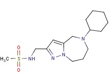 N-[(5-cyclohexyl-5,6,7,8-tetrahydro-4H-pyrazolo[1,5-a][1,4]diazepin-2-yl)methyl]methanesulfonamide