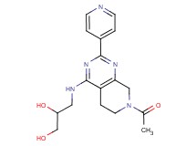 3-[(7-acetyl-2-pyridin-4-yl-5,6,7,8-tetrahydropyrido[3,4-d]pyrimidin-4-yl)amino]propane-1,2-diol