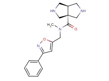cis-N-methyl-N-[(3-phenylisoxazol-5-yl)methyl]hexahydropyrrolo[3,4-c]pyrrole-3a(1H)-carboxamide