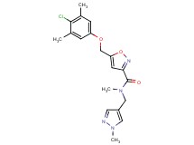 5-[(4-chloro-3,5-dimethylphenoxy)methyl]-N-methyl-N-[(1-methyl-1H-pyrazol-4-yl)methyl]-3-isoxazolecarboxamide