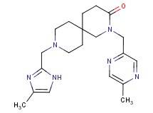 9-[(4-methyl-1H-imidazol-2-yl)methyl]-2-[(5-methylpyrazin-2-yl)methyl]-2,9-diazaspiro[5.5]undecan-3-one