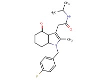 2-[1-(4-fluorobenzyl)-2-methyl-4-oxo-4,5,6,7-tetrahydro-1H-indol-3-yl]-N-isopropylacetamide