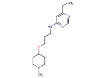 6-ethyl-N-{3-[(1-methylpiperidin-4-yl)oxy]propyl}pyrimidin-4-amine
