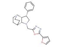 (3R*,3aR*,7aR*)-1-{[5-(2-furyl)-1,3,4-oxadiazol-2-yl]methyl}-3-phenyloctahydro-4,7-ethanopyrrolo[3,2-b]pyridine