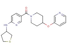 5-{[4-(3-pyridinyloxy)-1-piperidinyl]carbonyl}-N-(tetrahydro-3-thienyl)-2-pyridinamine