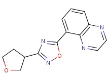 5-[3-(tetrahydrofuran-3-yl)-1,2,4-oxadiazol-5-yl]quinoxaline