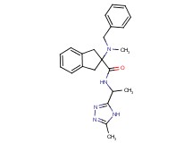 2-[benzyl(methyl)amino]-N-[1-(5-methyl-4H-1,2,4-triazol-3-yl)ethyl]-2-indanecarboxamide