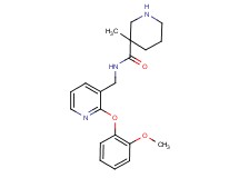 N-{[2-(2-methoxyphenoxy)pyridin-3-yl]methyl}-3-methylpiperidine-3-carboxamide