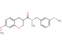 7-methoxy-N-methyl-N-[3-(methylthio)benzyl]chromane-3-carboxamide