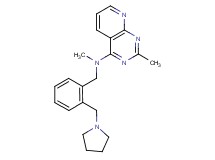 N,2-dimethyl-N-[2-(pyrrolidin-1-ylmethyl)benzyl]pyrido[2,3-d]pyrimidin-4-amine