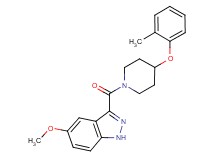 5-methoxy-3-{[4-(2-methylphenoxy)-1-piperidinyl]carbonyl}-1H-indazole
