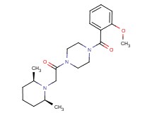 1-{[(2R*,6S*)-2,6-dimethyl-1-piperidinyl]acetyl}-4-(2-methoxybenzoyl)piperazine