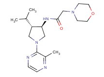 N-[rel-(3R,4S)-4-isopropyl-1-(3-methyl-2-pyrazinyl)-3-pyrrolidinyl]-2-(4-morpholinyl)acetamide hydrochloride