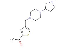 1-(4-{[4-(3-pyrrolidinyl)-1-piperazinyl]methyl}-2-thienyl)ethanone dihydrochloride