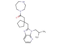2-({1-[2-(1,4-diazepan-1-yl)-2-oxoethyl]cyclopentyl}methyl)-3-isobutyl-3H-imidazo[4,5-b]pyridine dihydrochloride