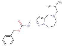 benzyl [(5-isobutyl-5,6,7,8-tetrahydro-4H-pyrazolo[1,5-a][1,4]diazepin-2-yl)methyl]carbamate