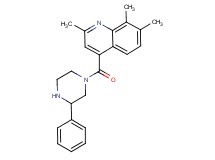 2,7,8-trimethyl-4-[(3-phenyl-1-piperazinyl)carbonyl]quinoline