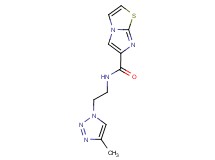 N-[2-(4-methyl-1H-1,2,3-triazol-1-yl)ethyl]imidazo[2,1-b][1,3]thiazole-6-carboxamide