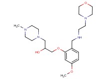1-[5-methoxy-2-({[2-(4-morpholinyl)ethyl]amino}methyl)phenoxy]-3-(4-methyl-1-piperazinyl)-2-propanol