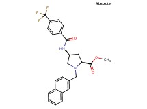 methyl (4S)-1-(2-naphthylmethyl)-4-{[4-(trifluoromethyl)benzoyl]amino}-L-prolinate