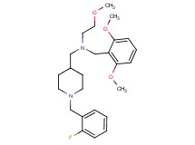 (2,6-dimethoxybenzyl){[1-(2-fluorobenzyl)-4-piperidinyl]methyl}(2-methoxyethyl)amine