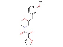 1-(2-furyl)-2-[2-(3-methoxybenzyl)-4-morpholinyl]-2-oxoethanone