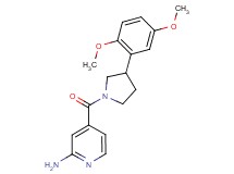 4-{[3-(2,5-dimethoxyphenyl)-1-pyrrolidinyl]carbonyl}-2-pyridinamine