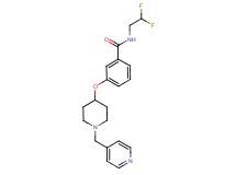 N-(2,2-difluoroethyl)-3-{[1-(pyridin-4-ylmethyl)piperidin-4-yl]oxy}benzamide