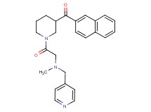 {1-[N-methyl-N-(4-pyridinylmethyl)glycyl]-3-piperidinyl}(2-naphthyl)methanone