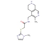 2-[(1-methyl-1H-imidazol-2-yl)thio]-N-[(3-methyl-5,6,7,8-tetrahydro-2,7-naphthyridin-4-yl)methyl]acetamide
