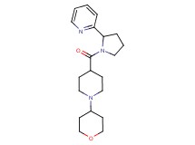 2-(1-{[1-(tetrahydro-2H-pyran-4-yl)-4-piperidinyl]carbonyl}-2-pyrrolidinyl)pyridine