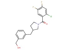(3-{[1-(2-chloro-4,5-difluorobenzoyl)pyrrolidin-3-yl]methyl}phenyl)methanol