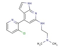N'-[4-(3-chloropyridin-2-yl)-1H-pyrrolo[2,3-b]pyridin-6-yl]-N,N-dimethylethane-1,2-diamine