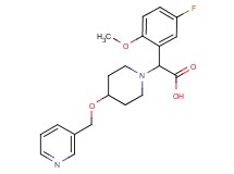 (5-fluoro-2-methoxyphenyl)[4-(pyridin-3-ylmethoxy)piperidin-1-yl]acetic acid