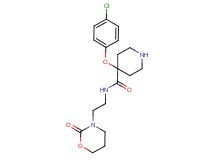 4-(4-chlorophenoxy)-N-[2-(2-oxo-1,3-oxazinan-3-yl)ethyl]-4-piperidinecarboxamide hydrochloride