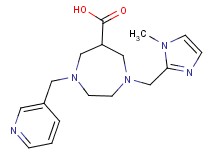 1-[(1-methyl-1H-imidazol-2-yl)methyl]-4-(pyridin-3-ylmethyl)-1,4-diazepane-6-carboxylic acid
