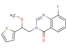 8-fluoro-3-[2-methoxy-2-(2-thienyl)ethyl]quinazolin-4(3H)-one