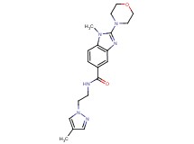 1-methyl-N-[2-(4-methyl-1H-pyrazol-1-yl)ethyl]-2-(4-morpholinyl)-1H-benzimidazole-5-carboxamide