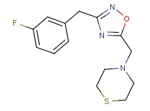 4-{[3-(3-fluorobenzyl)-1,2,4-oxadiazol-5-yl]methyl}thiomorpholine