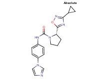 (2S)-2-(3-cyclopropyl-1,2,4-oxadiazol-5-yl)-N-[4-(1H-imidazol-1-yl)phenyl]pyrrolidine-1-carboxamide
