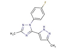1-(4-fluorophenyl)-3-methyl-5-(3-methyl-1H-pyrazol-5-yl)-1H-1,2,4-triazole