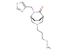 (1S*,5R*)-3-[3-(methylthio)propyl]-6-(1,3-thiazol-4-ylmethyl)-3,6-diazabicyclo[3.2.2]nonan-7-one
