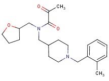 N-{[1-(2-methylbenzyl)piperidin-4-yl]methyl}-2-oxo-N-(tetrahydrofuran-2-ylmethyl)propanamide