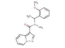 N-[1-(2-methoxyphenyl)ethyl]-N-methylpyrazolo[1,5-a]pyridine-3-carboxamide