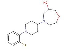 4-[1-(2-fluorophenyl)piperidin-4-yl]-1,4-oxazepan-6-ol