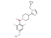 4-[1-(cyclopropylmethyl)-1H-imidazol-2-yl]-1-(2,6-difluoro-4-methoxybenzoyl)piperidine