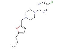 5-chloro-2-{4-[(5-propyl-2-furyl)methyl]piperazin-1-yl}pyrimidine