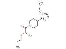 4-[1-(cyclopropylmethyl)-1H-imidazol-2-yl]-1-(2-propoxypropanoyl)piperidine