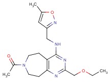 7-acetyl-2-(ethoxymethyl)-N-[(5-methylisoxazol-3-yl)methyl]-6,7,8,9-tetrahydro-5H-pyrimido[4,5-d]azepin-4-amine