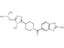 N,N-dimethyl-1-(4-methyl-5-{1-[(2-methyl-1H-benzimidazol-5-yl)carbonyl]piperidin-4-yl}-4H-1,2,4-triazol-3-yl)methanamine